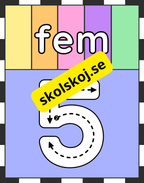 Väggsiffror 0 - 10