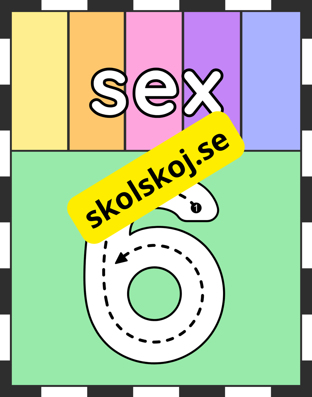 Väggsiffror 0 - 10