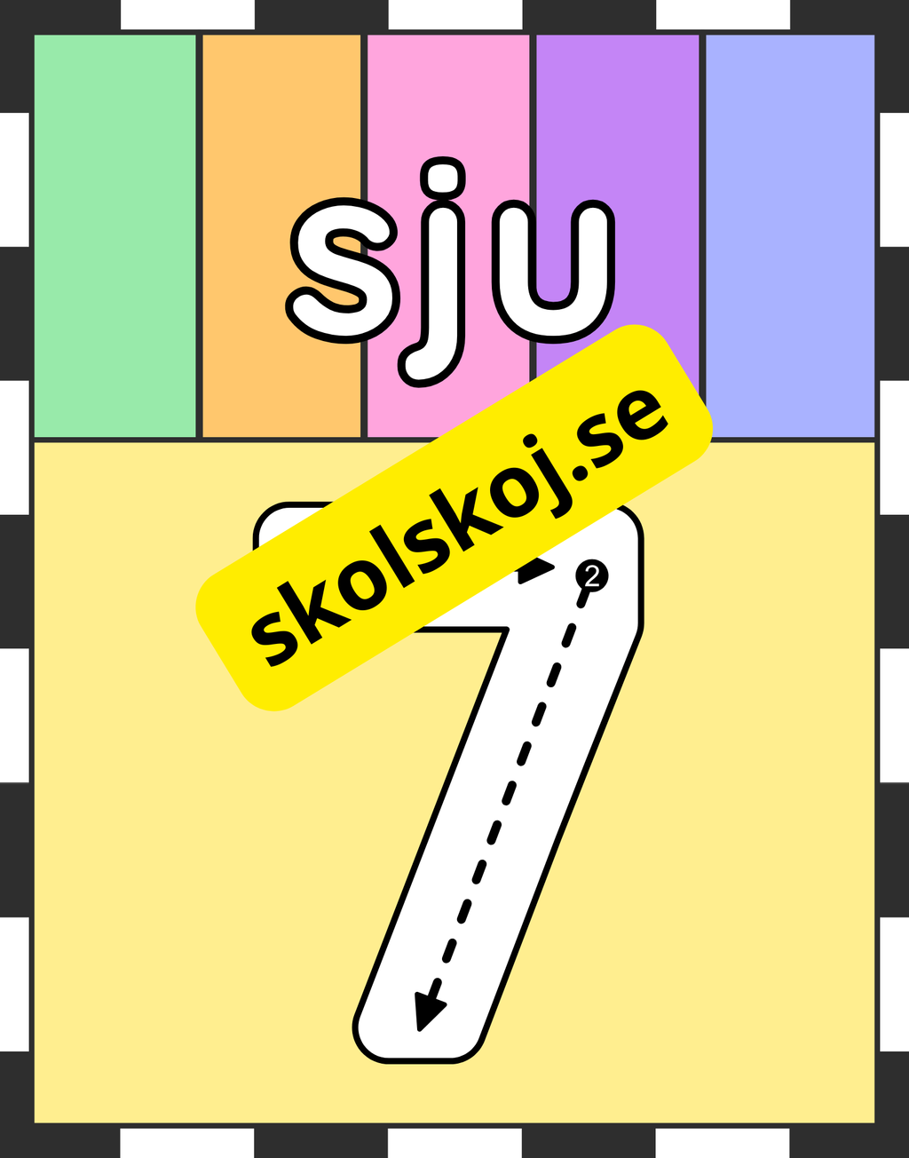 Väggsiffror 0 - 10