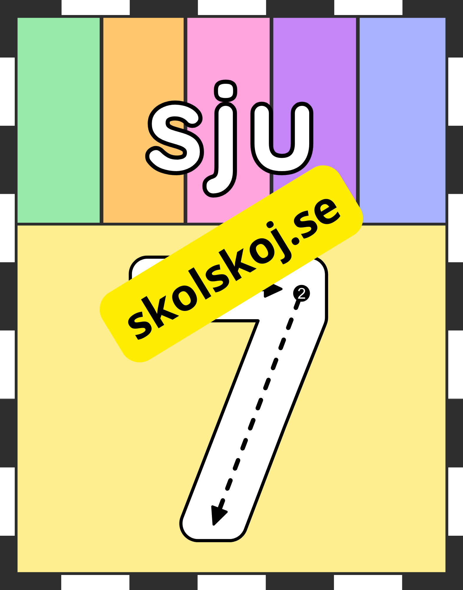 Väggsiffror 0 - 10