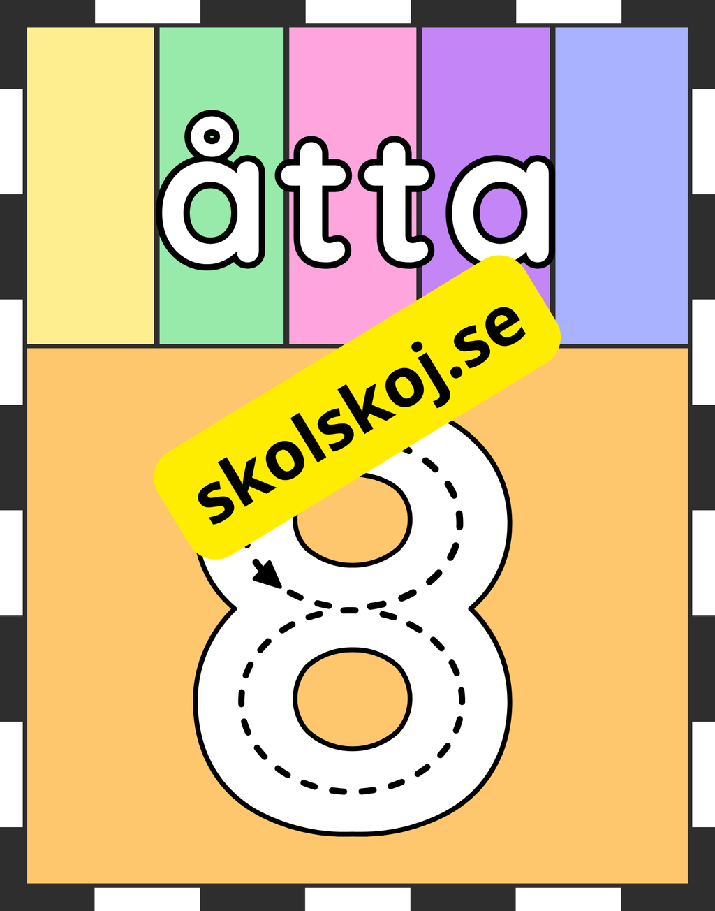 Väggsiffror 0 - 10