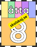 Väggsiffror 0 - 10