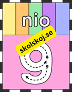 Väggsiffror 0 - 10