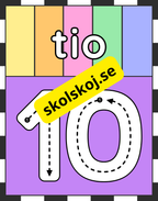 Väggsiffror 0 - 10