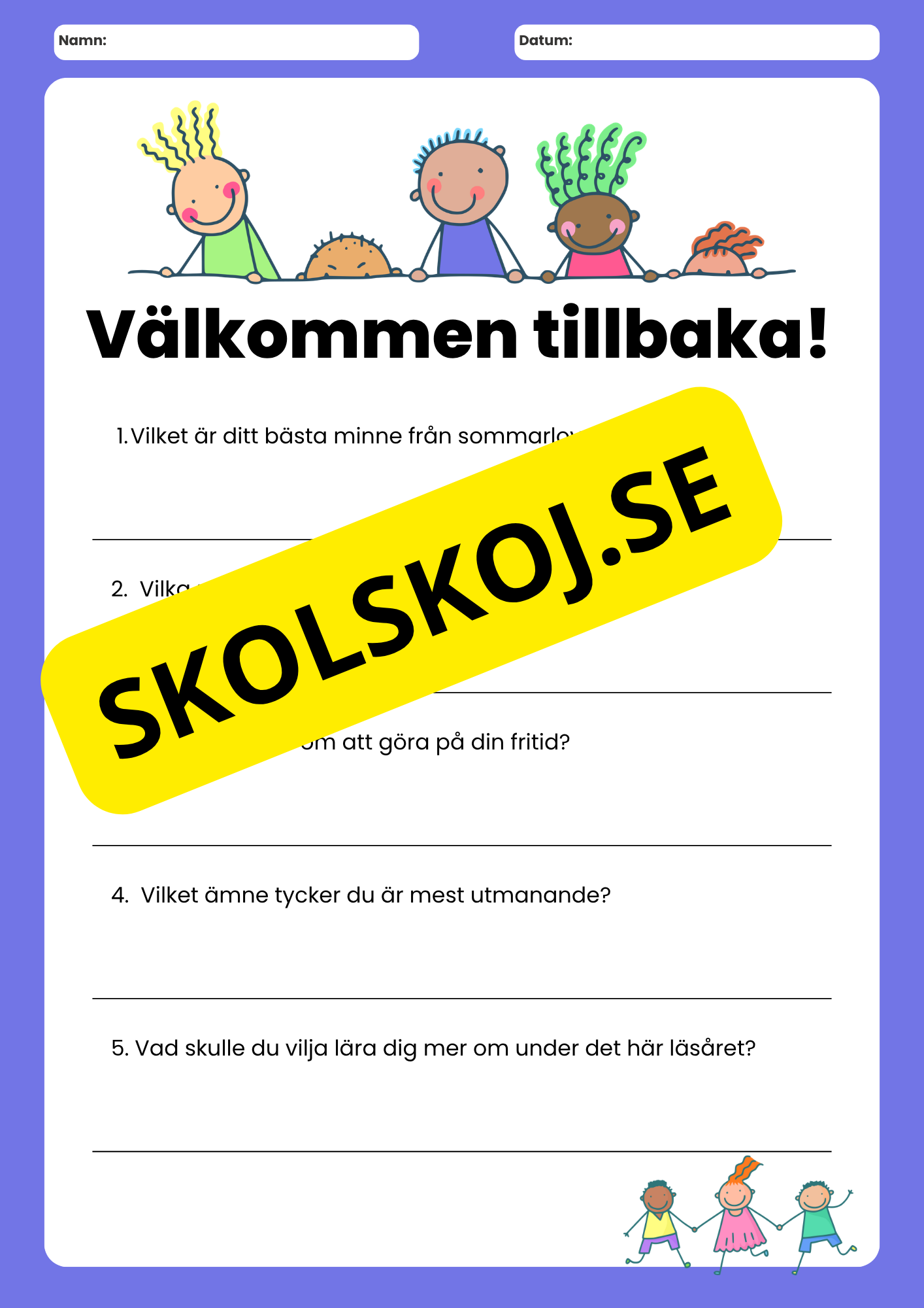 Välkommen tillbaka