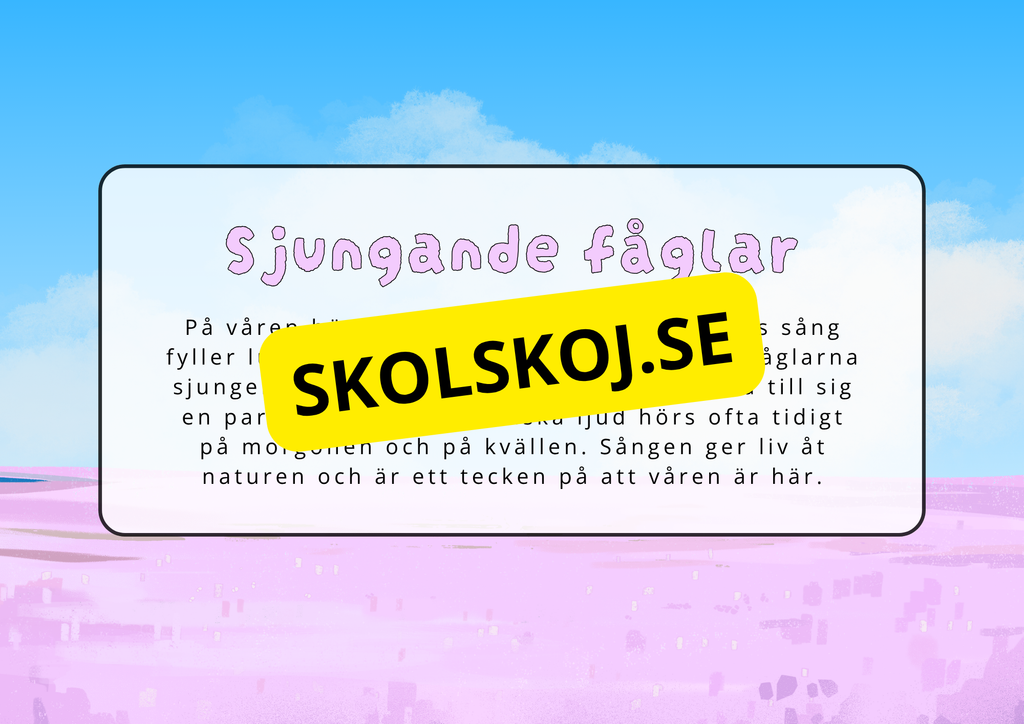 Välkommen vår - Häfte