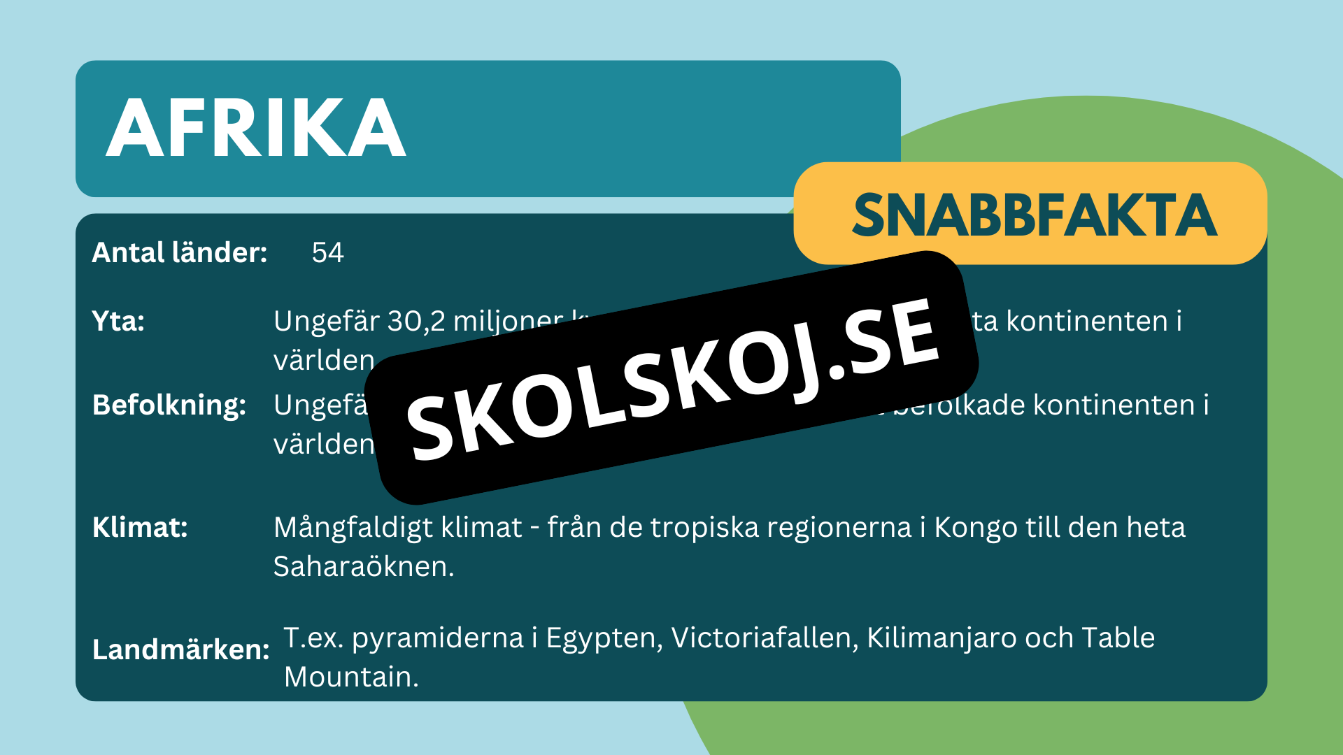 Våra kontinenter