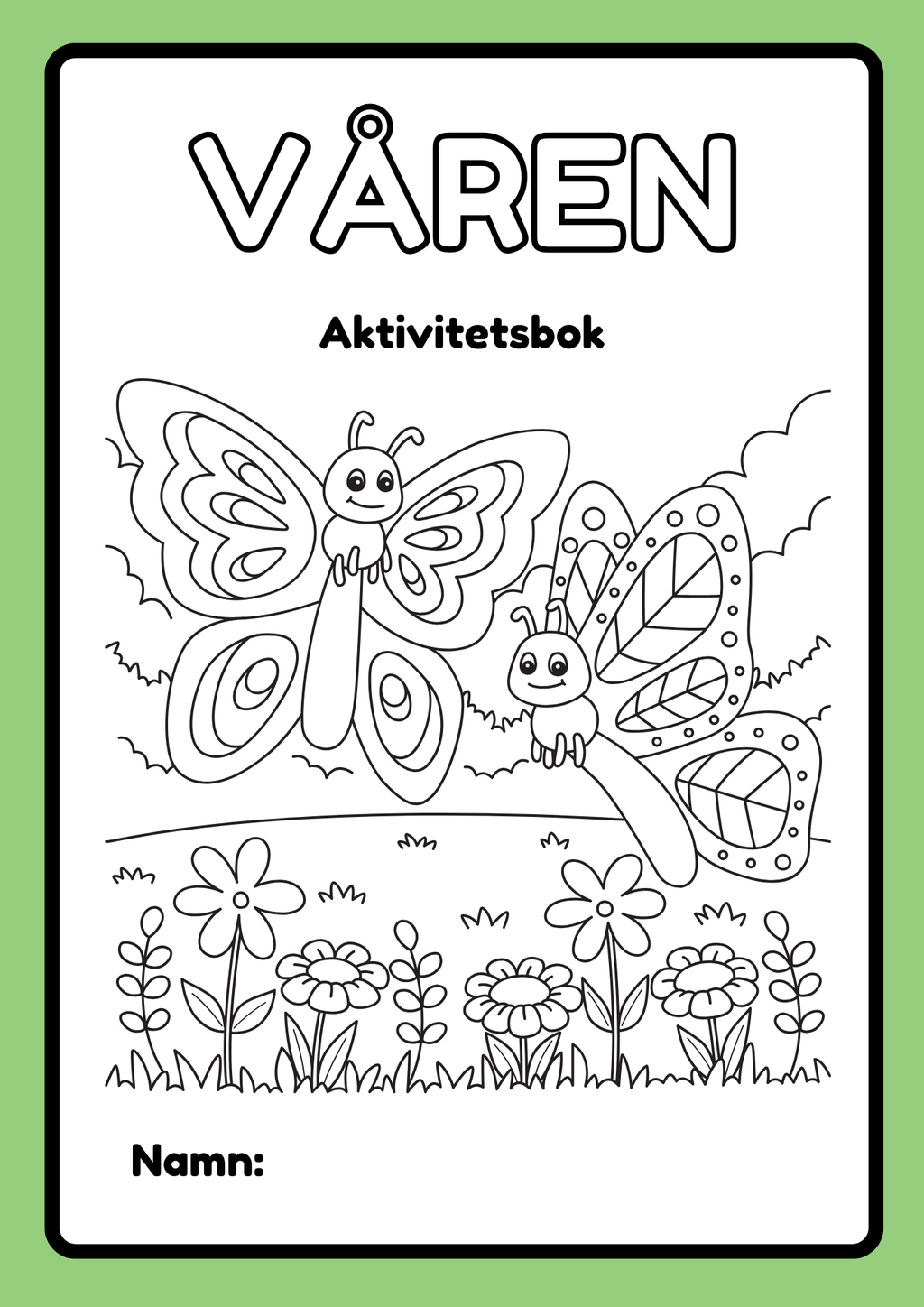 Våren - Aktivitetsbok