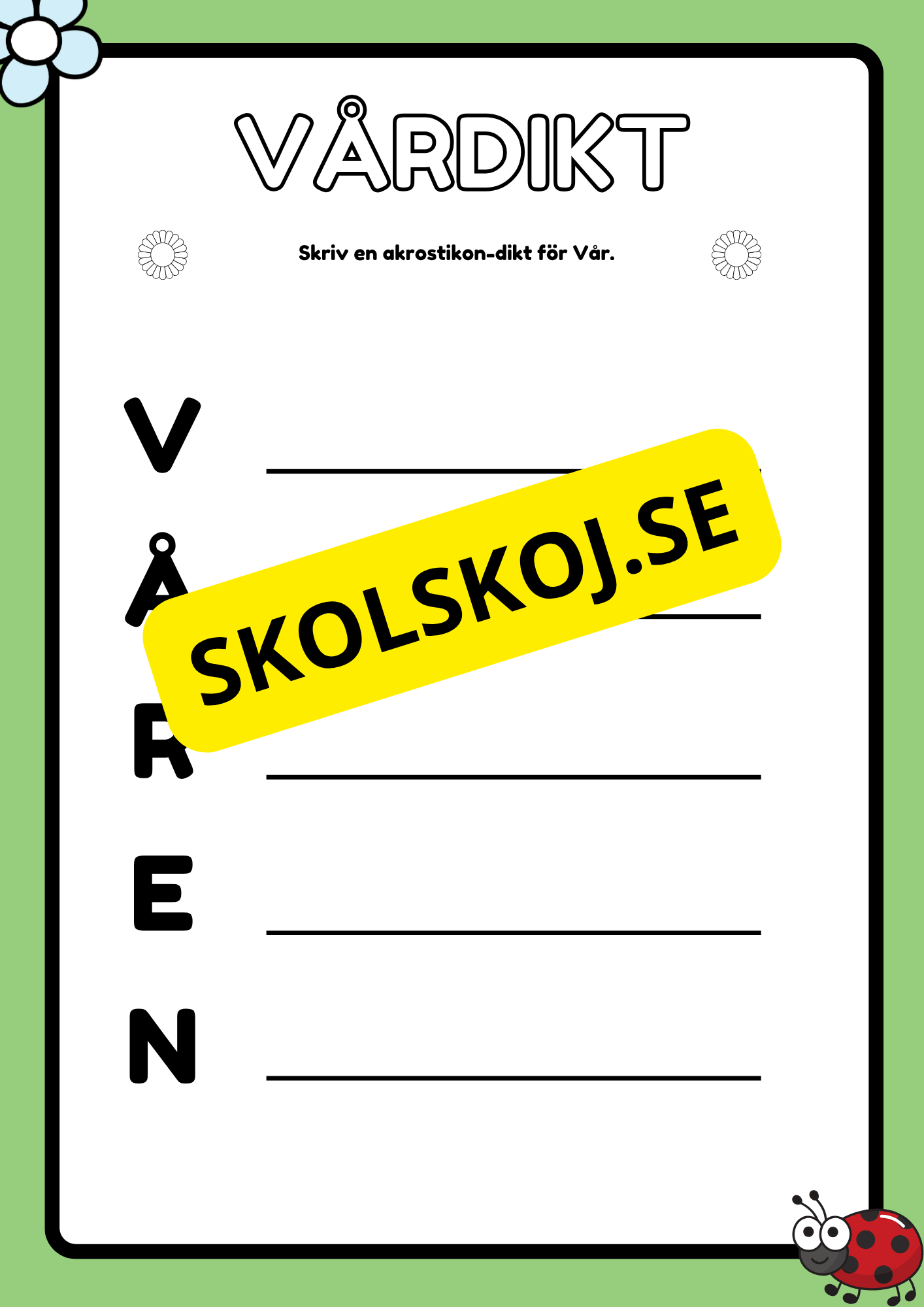 Våren - Aktivitetsbok