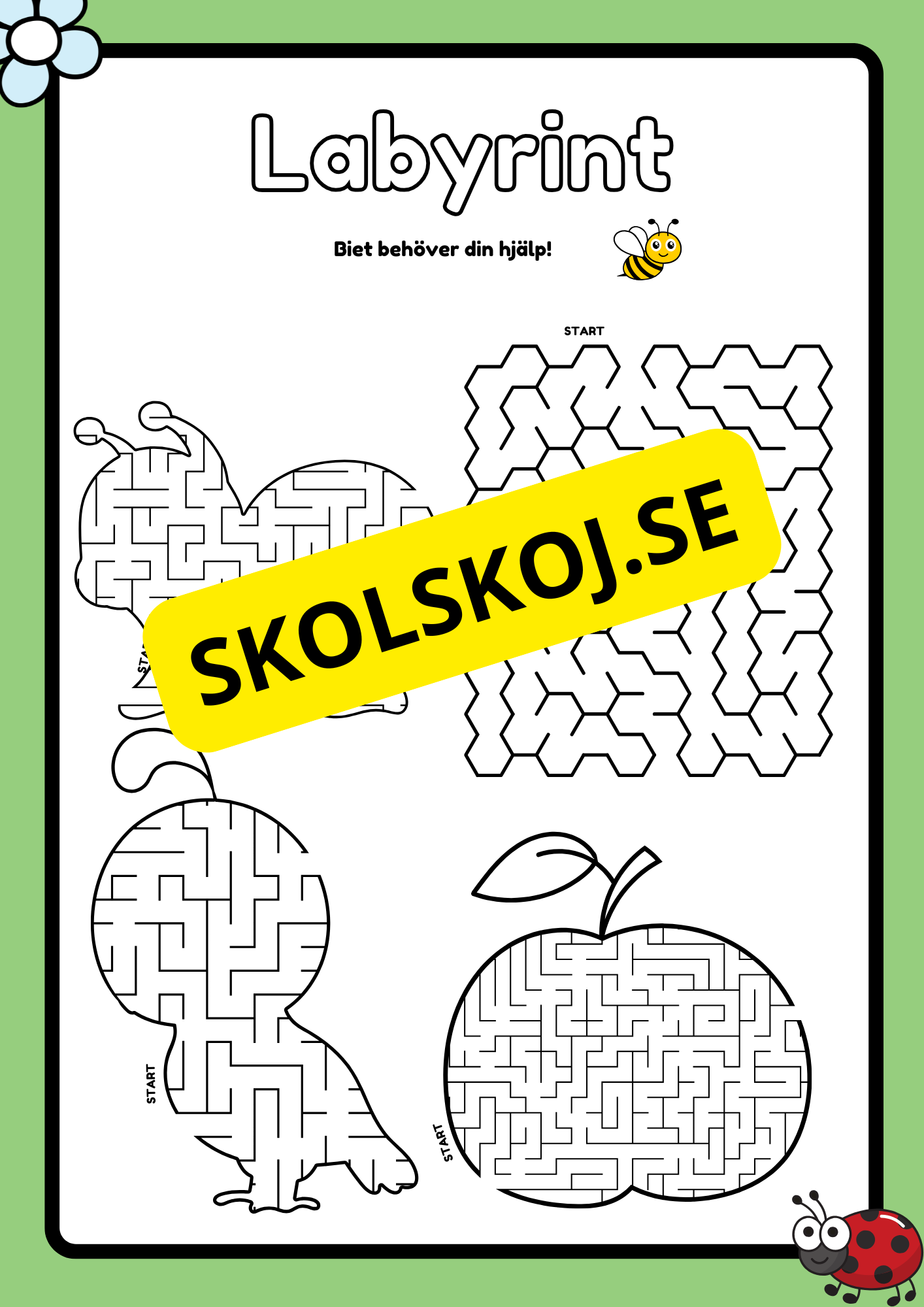 Våren - Aktivitetsbok