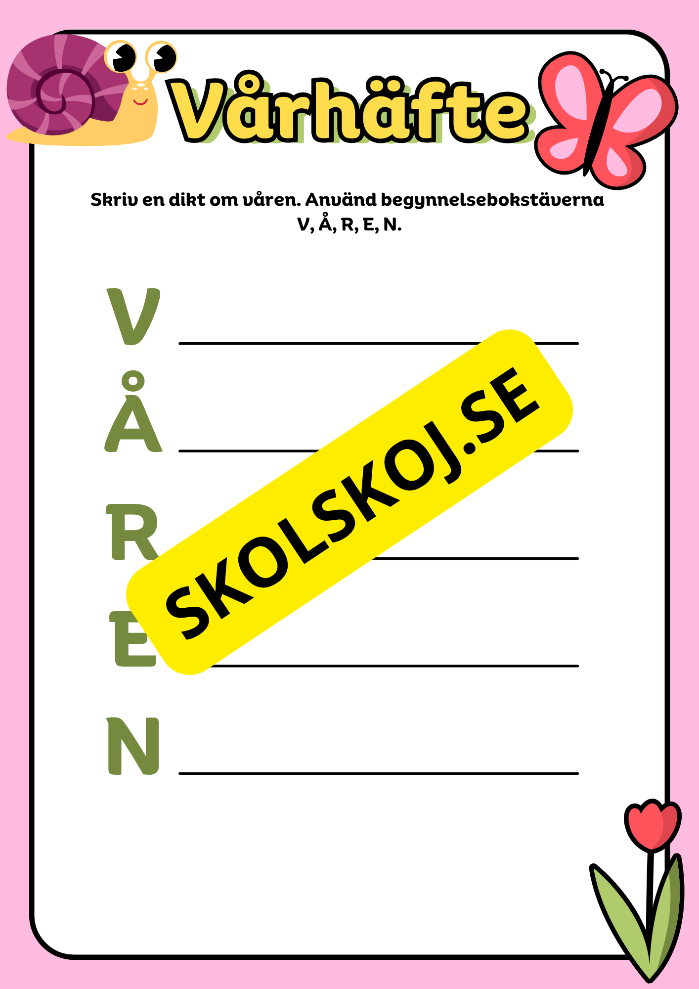 Vårhäfte - Blandade uppgifter