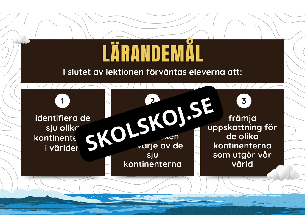 Världens kontinenter - årskurs 4 - 6