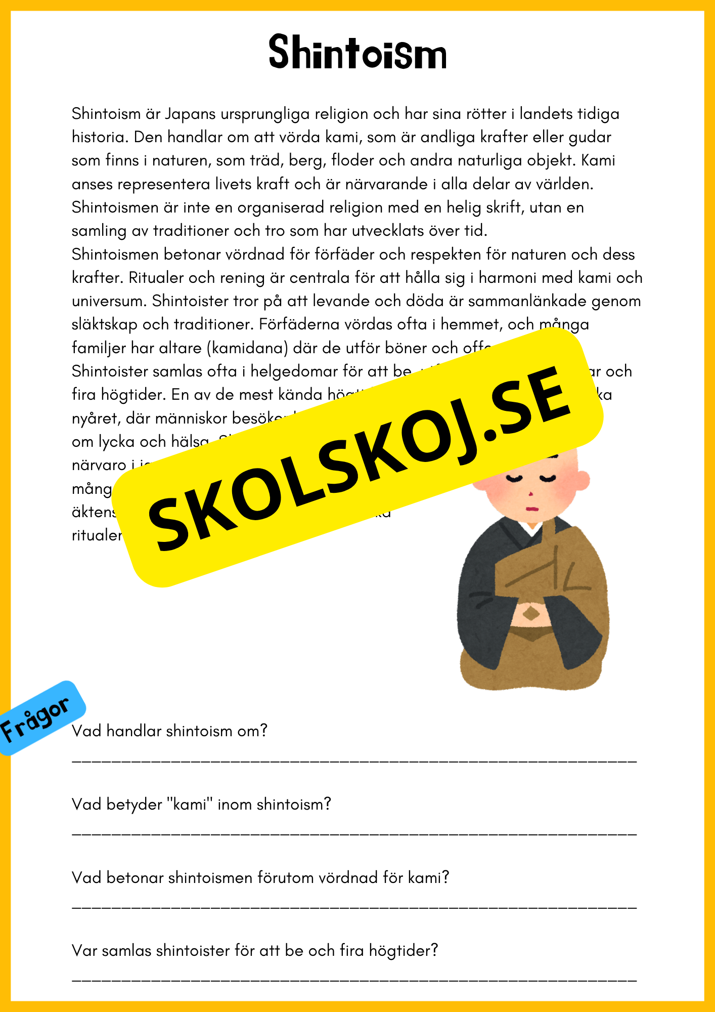 Världsreligionerna - Fakta om 9 religioner - Åk 4 - 6