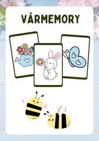 Vårmemory - 18 st