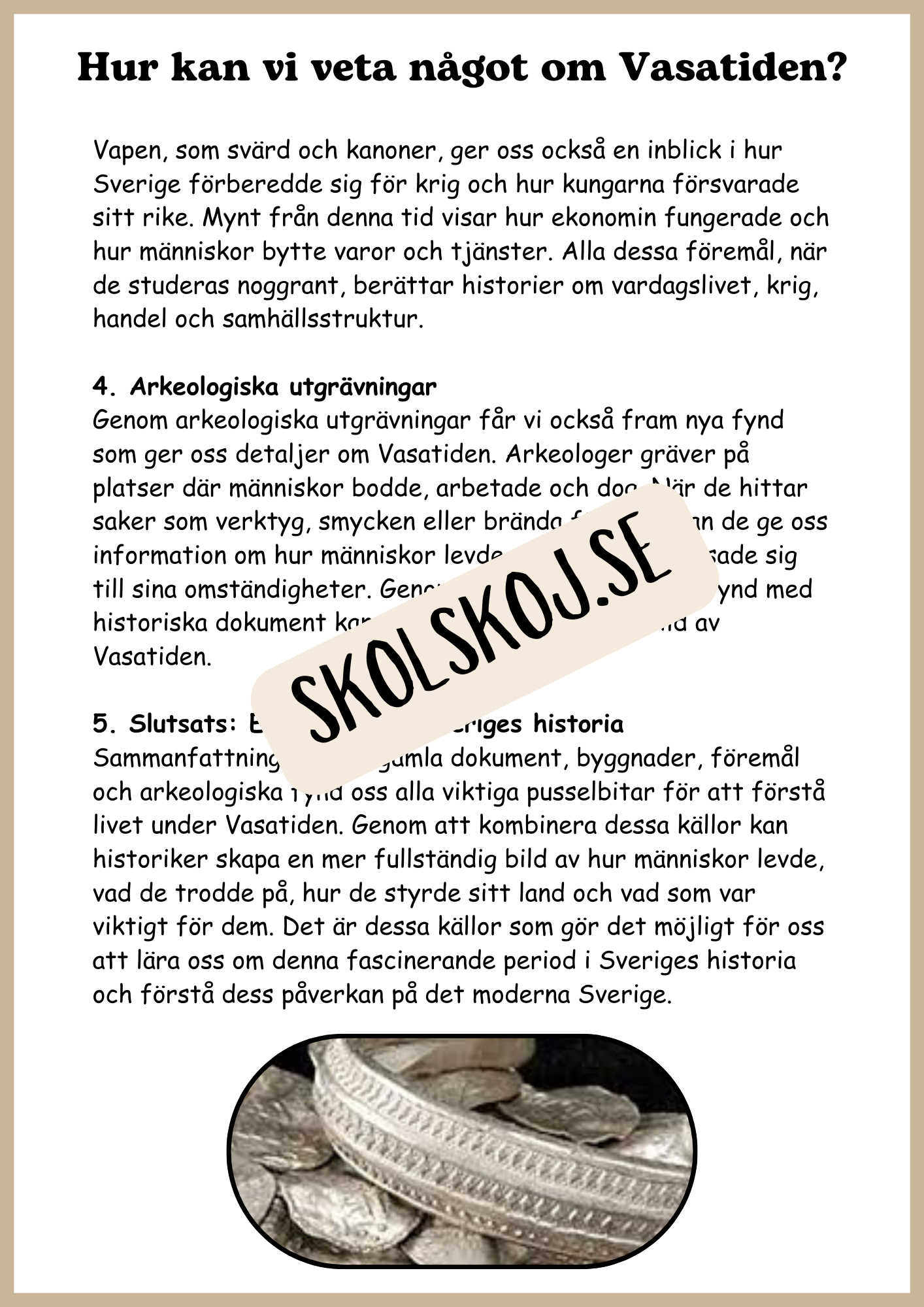 Vasatiden - Arbetshäfte - Årskurs 4 - 6