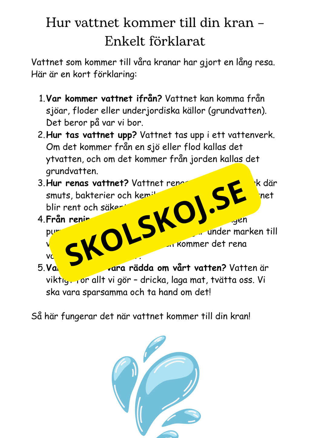 Vatten och växthuseffekten - Enkelt förklarat