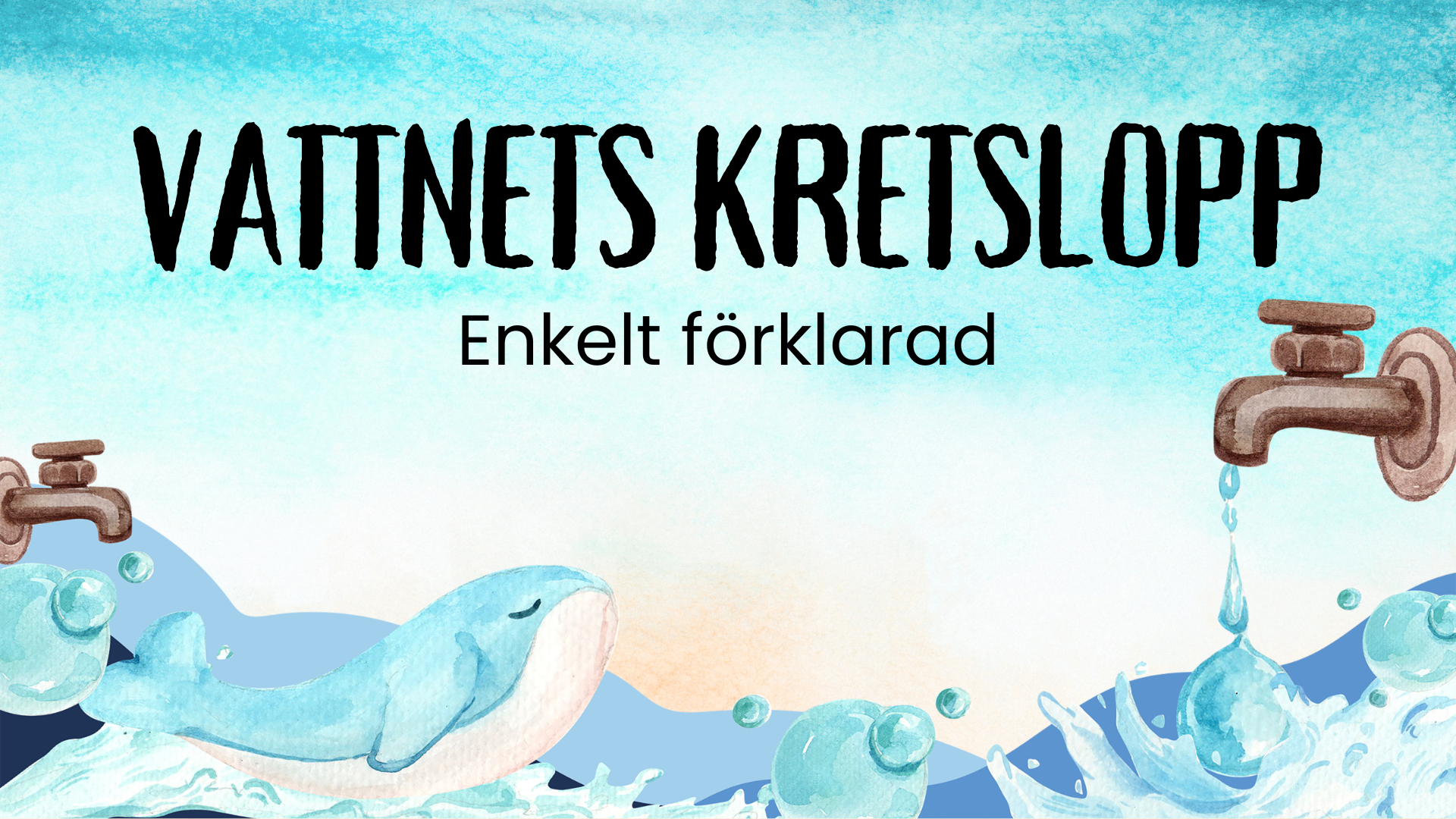 Vattnets kretslopp - Enkelt förklarad