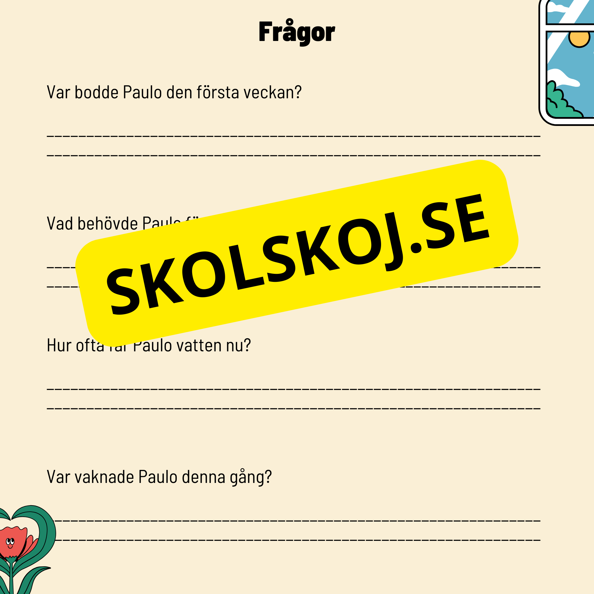 Växternas behov – En enklare förklaring av fotosyntes