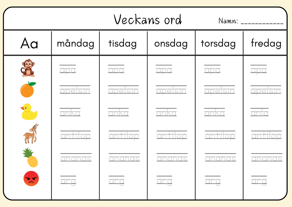 Veckans ord