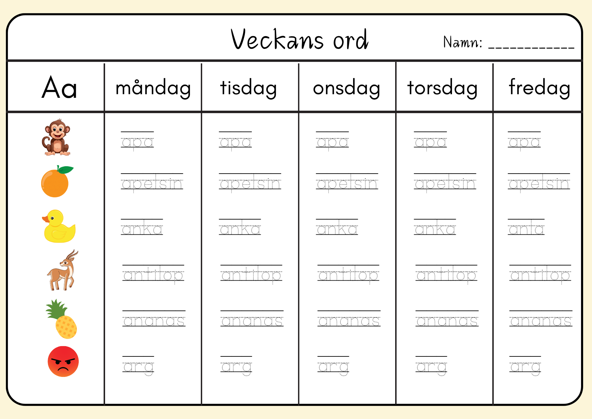 Veckans ord