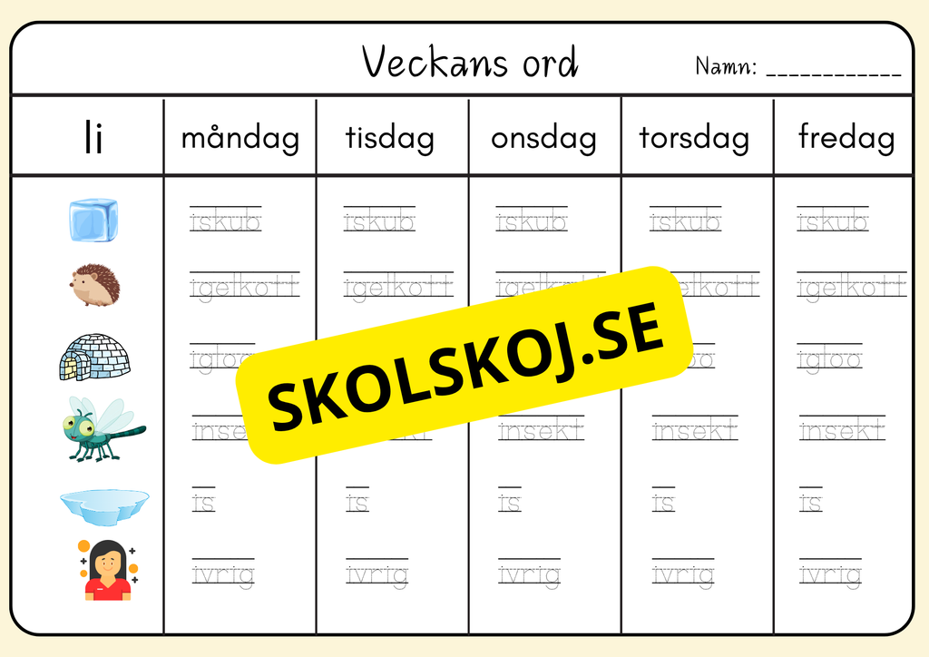 Veckans ord