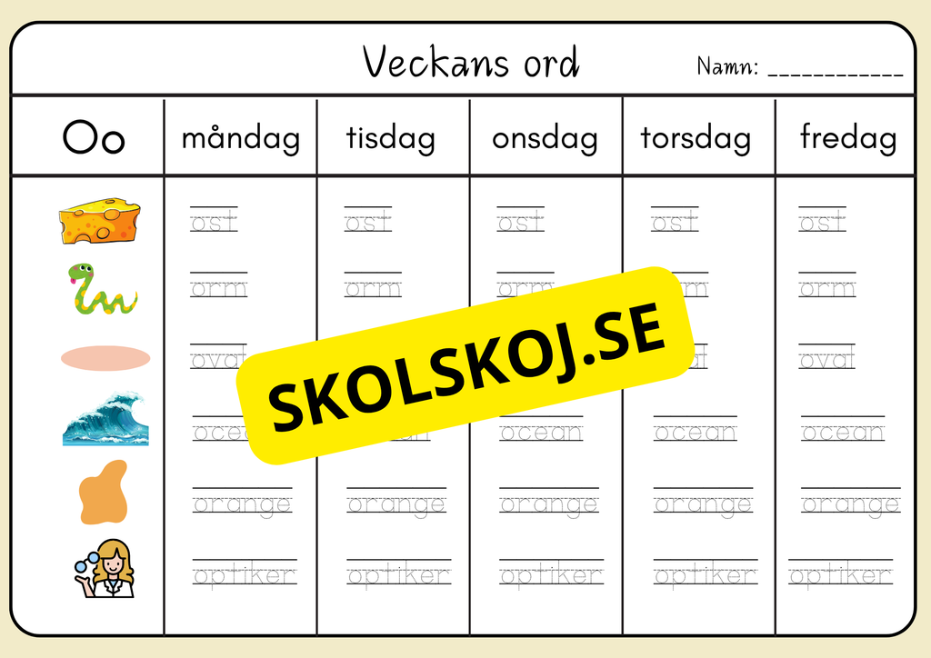 Veckans ord