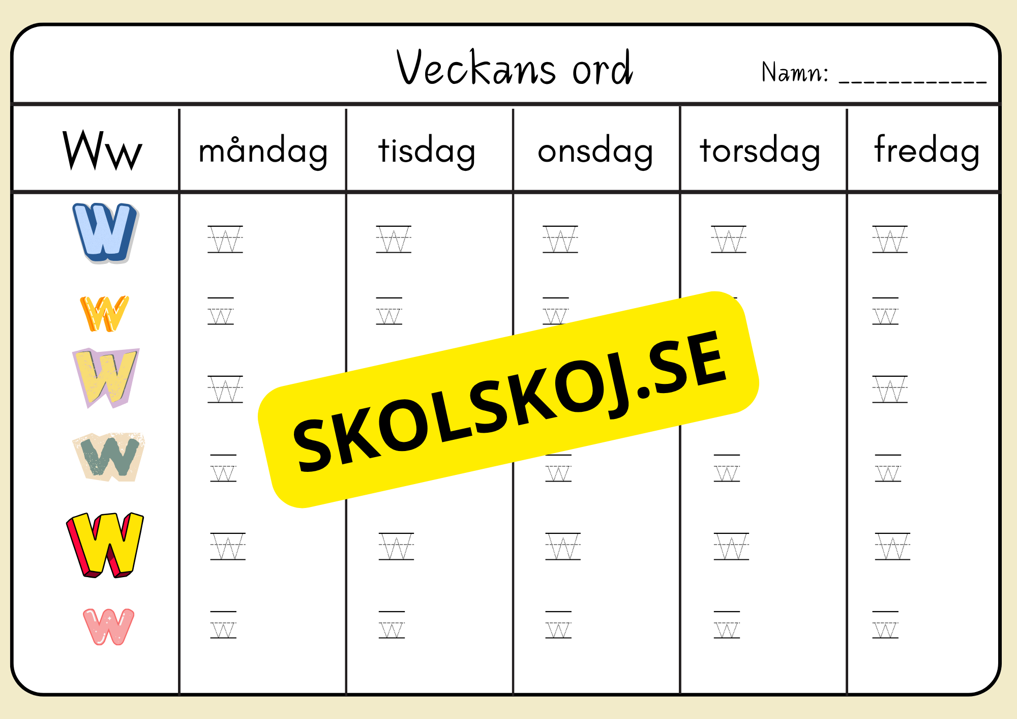 Veckans ord