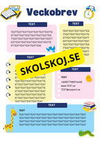 Veckobrev mallar - Redigerbara Powerpoint 10 st