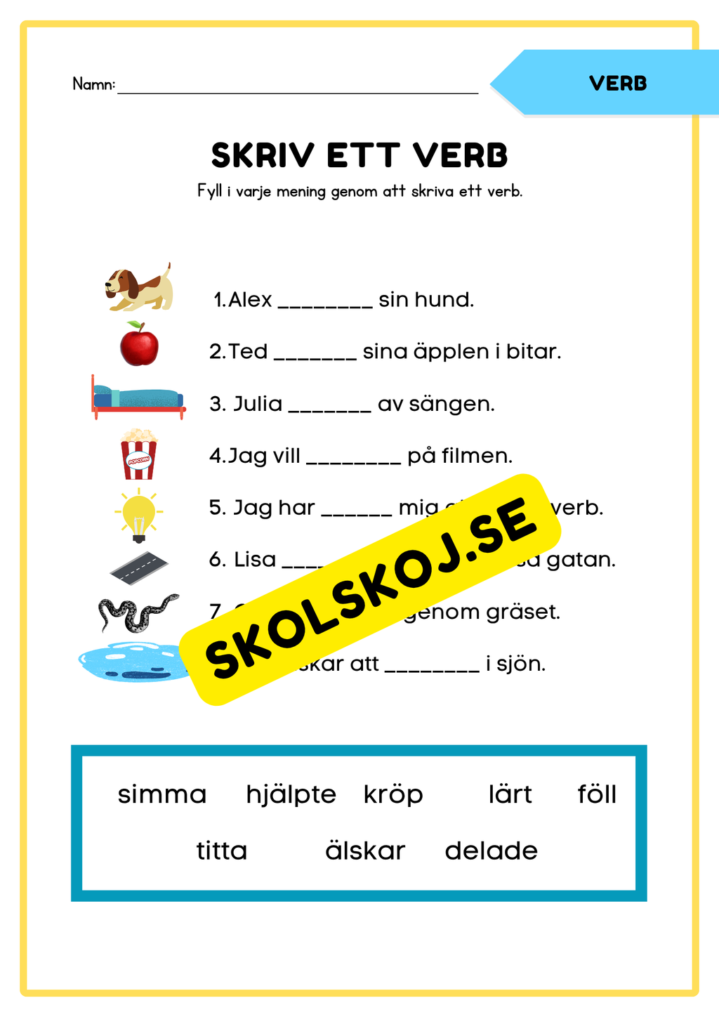 Verb och adjektiv - Häfte