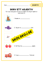 Verb och adjektiv - Häfte
