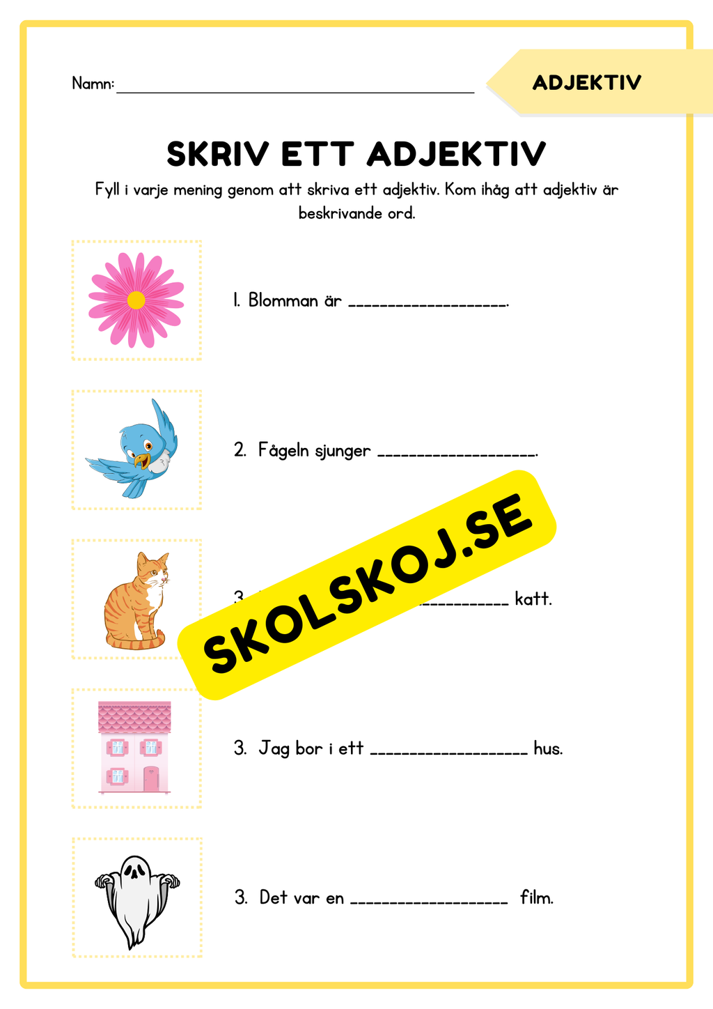 Verb och adjektiv - Häfte