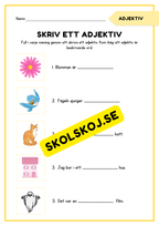 Verb och adjektiv - Häfte
