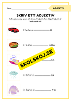Verb och adjektiv - Häfte