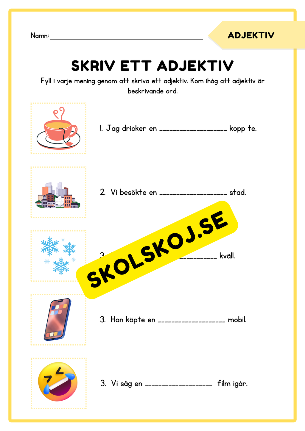 Verb och adjektiv - Häfte