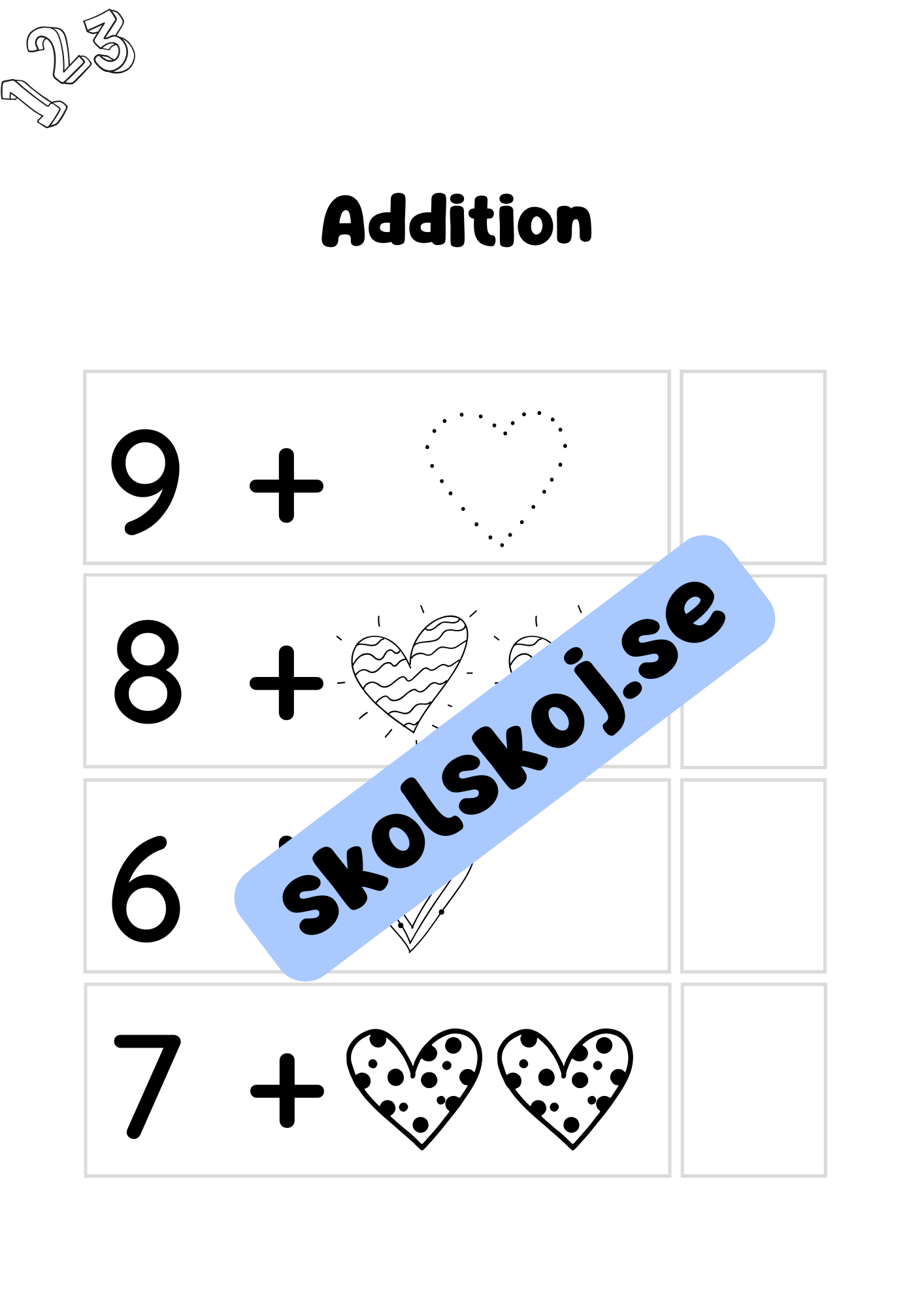 Vi älskar matte - Förskoleklass - Årskurs 1
