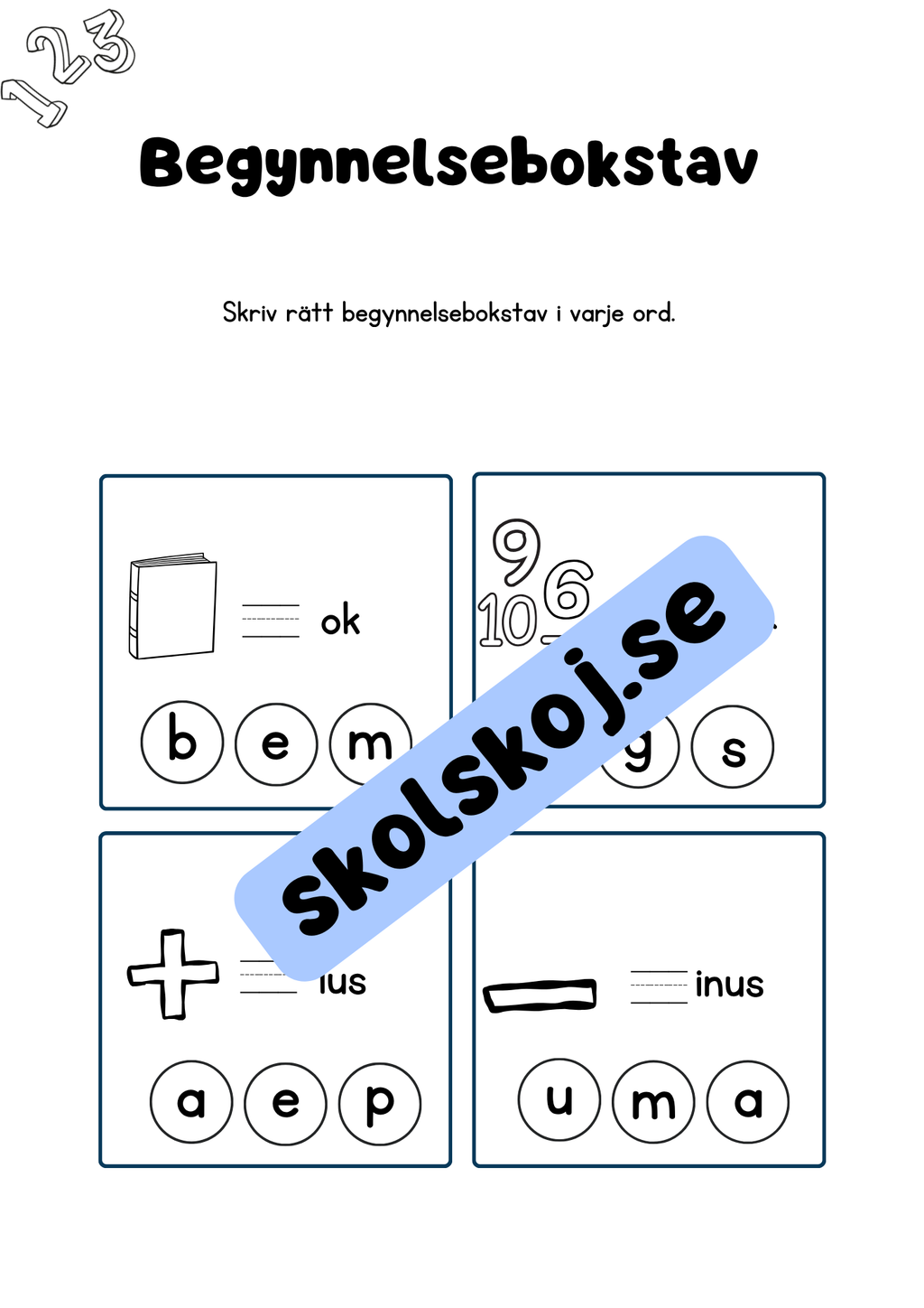 Vi älskar matte - Förskoleklass - Årskurs 1