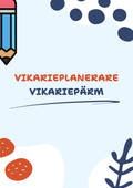 Vikarieplanerare/Vikariepärm