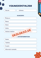 Vikarieplanerare/Vikariepärm