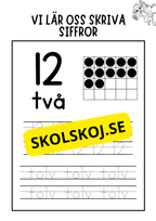 Vi lär oss skriva siffror 11 - 20