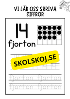 Vi lär oss skriva siffror 11 - 20