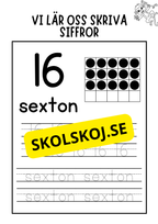 Vi lär oss skriva siffror 11 - 20