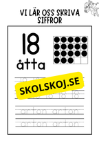 Vi lär oss skriva siffror 11 - 20