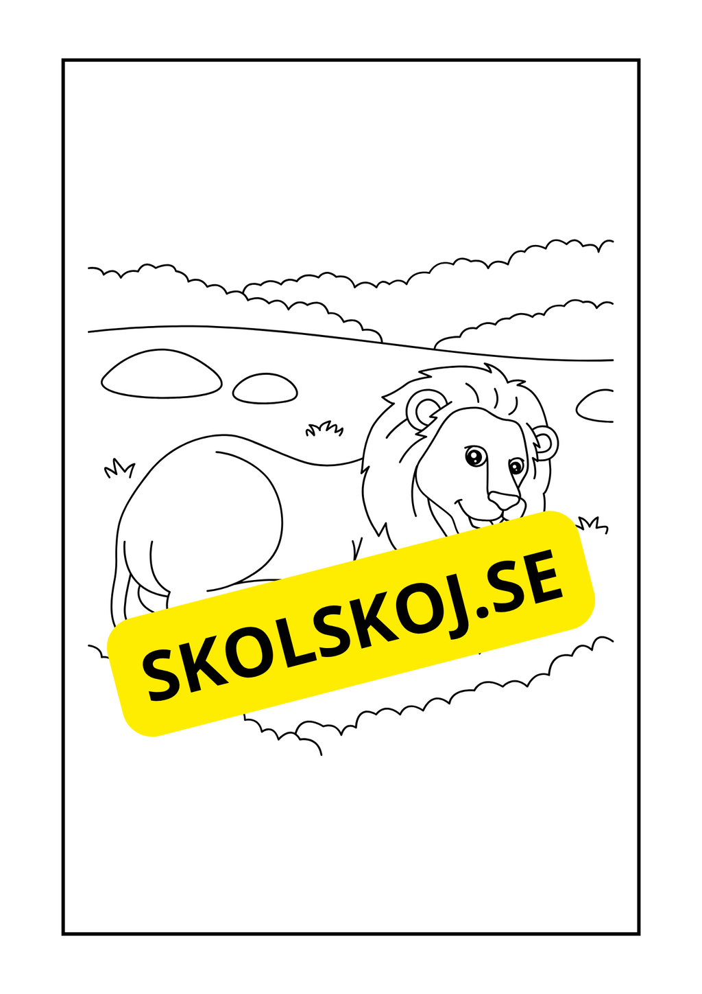 Vilda djur målarbok