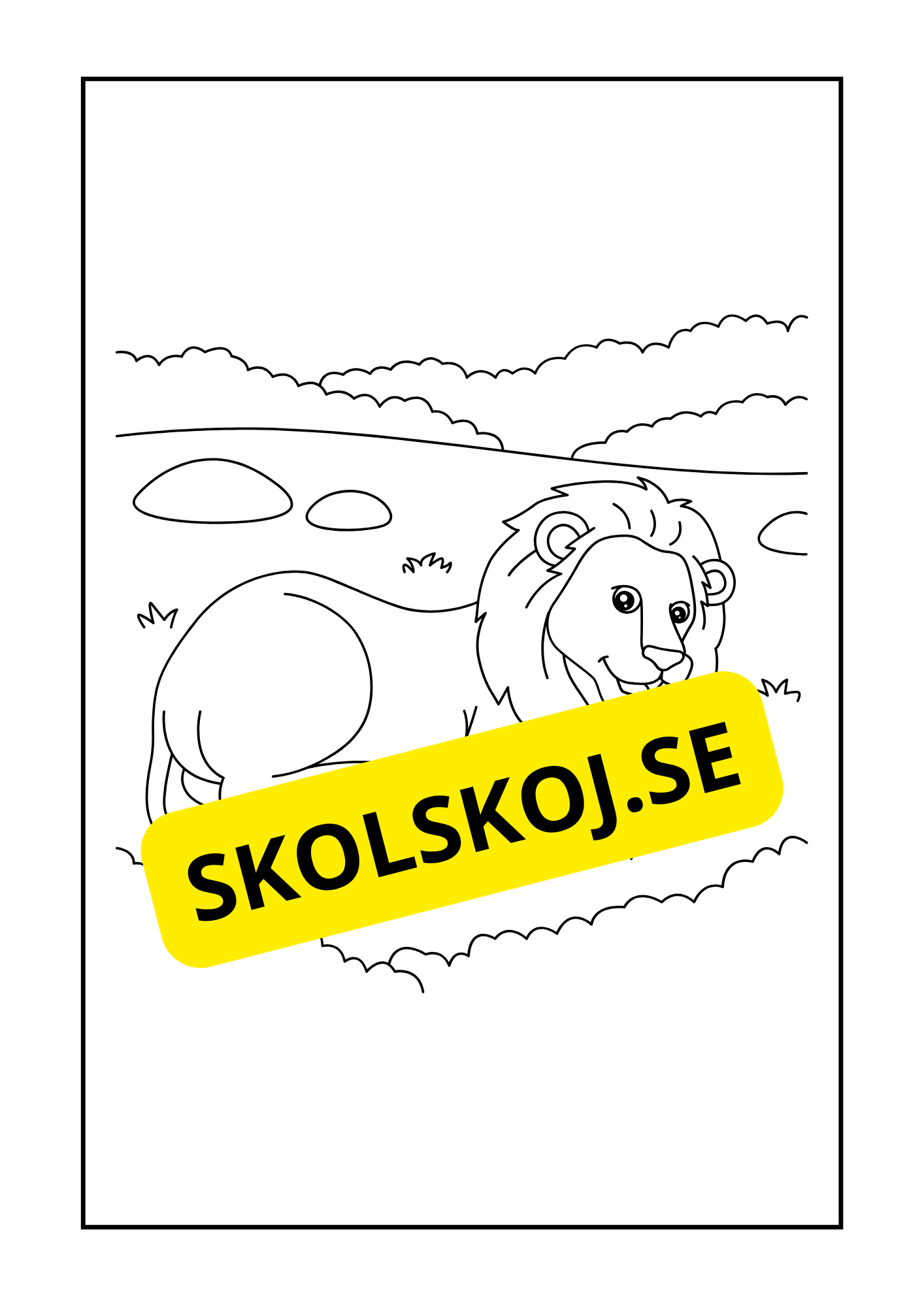 Vilda djur målarbok