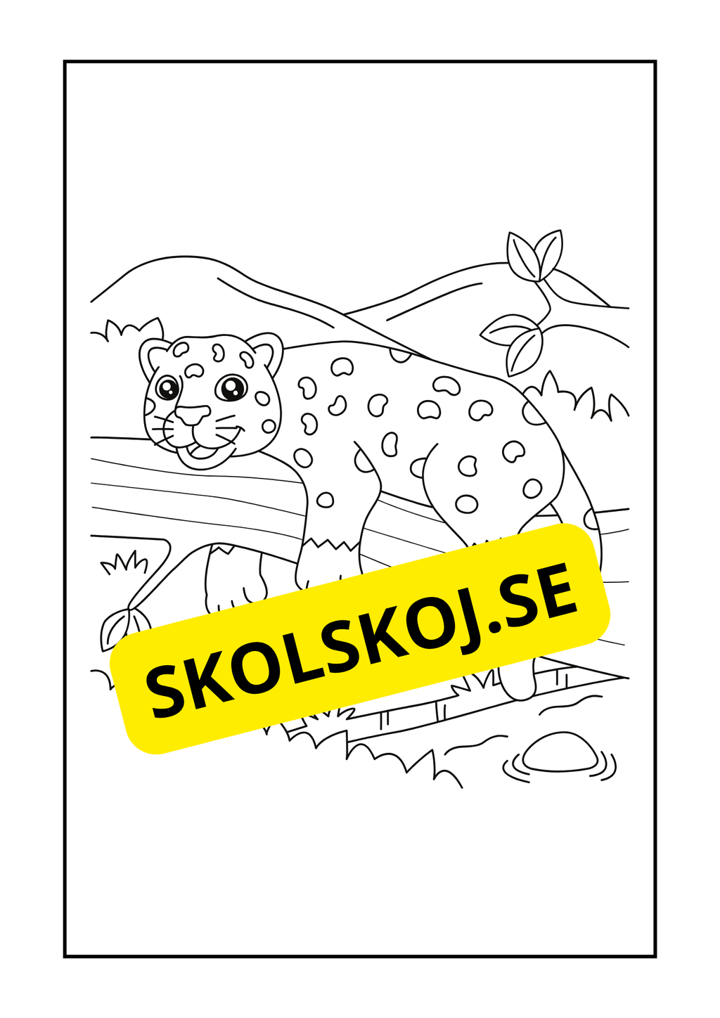 Vilda djur målarbok