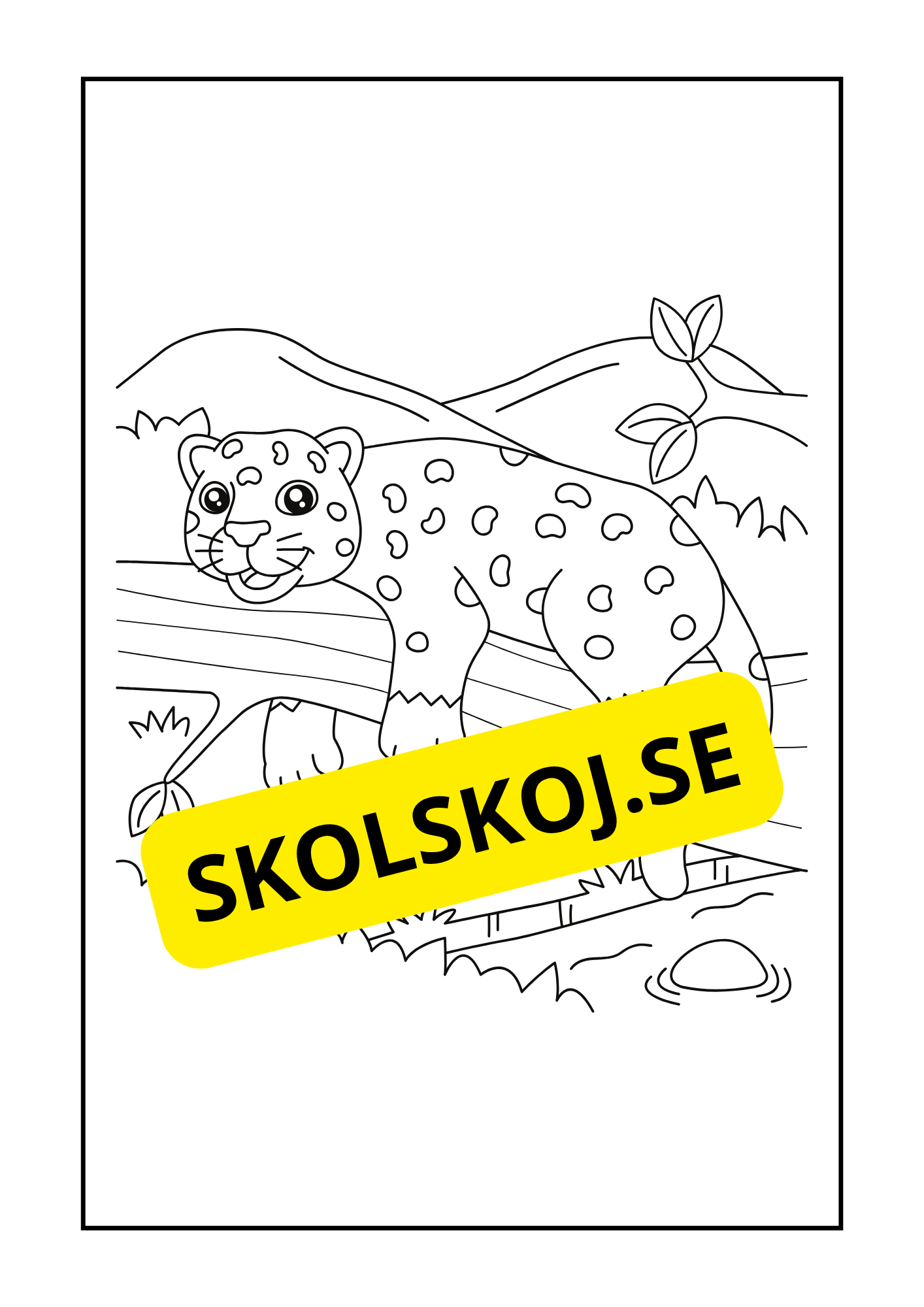 Vilda djur målarbok