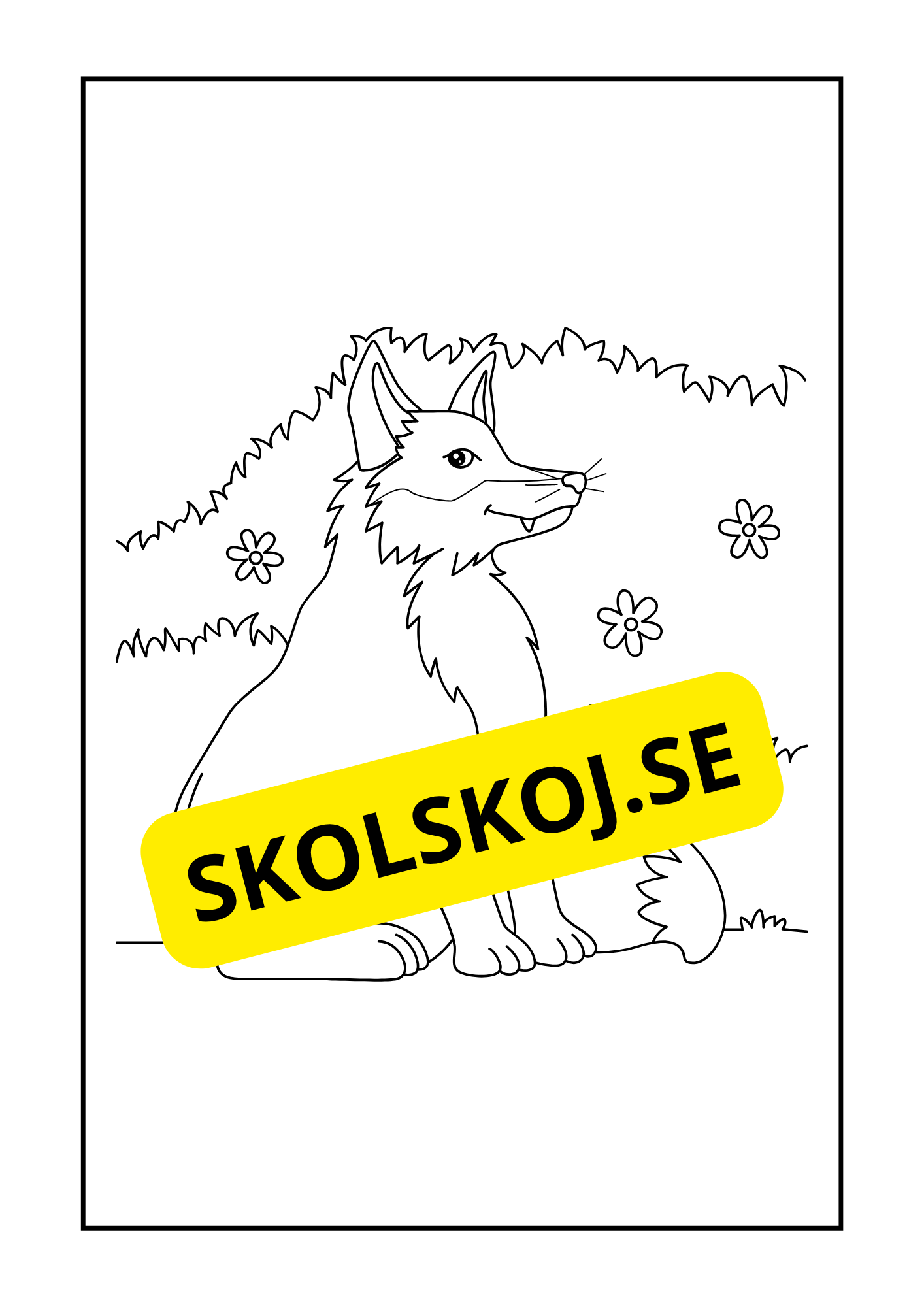 Vilda djur målarbok