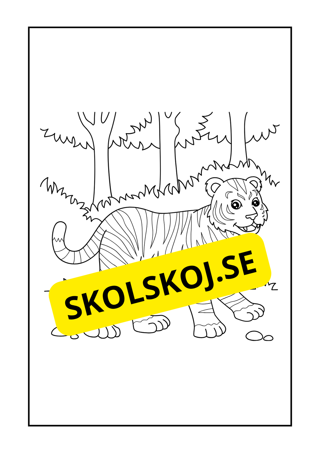 Vilda djur målarbok