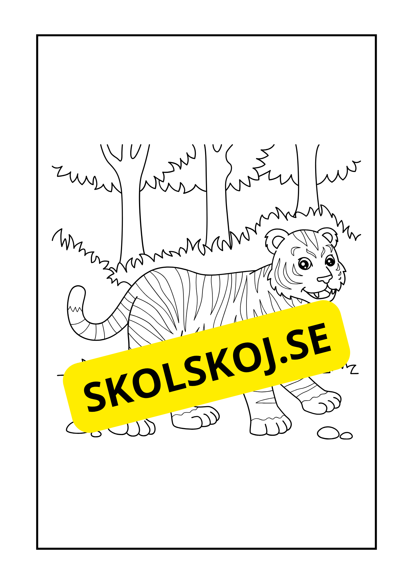 Vilda djur målarbok
