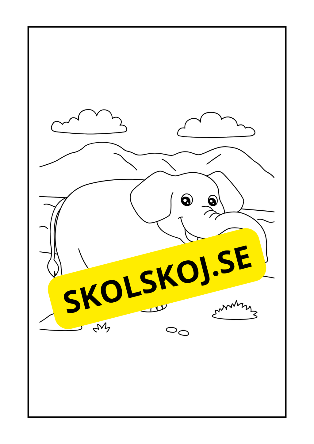 Vilda djur målarbok
